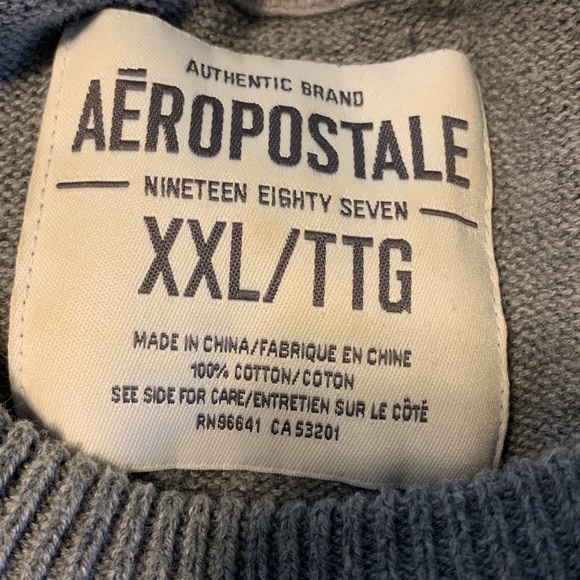 Men’s American Eagle grey sweater sz XXL - Picture 2 of 5
